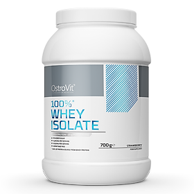Chính hãng Whey Protein Isolate Ostrovit 2.3KG  Bổ sung 25g Protein, 14g EAA, 6g BCAA  Hỗ Trợ Xây Dựng Cơ Bắp  Nhập khẩu Ba Lan - Vị Dâu - 700g