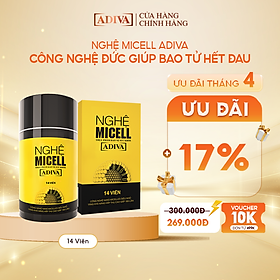 Thực phẩm BVSK: Nghệ Micell ADIVA (Hộp 14 viên)