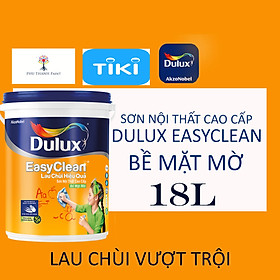 Mua Sơn nước nội thất - Cao cấp - Dulux EasyClean Lau Chùi Hiệu Quả - Bề mặt mờ - 18L