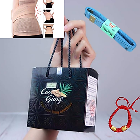 Cao Gừng Tan Mỡ Thiên Nhiên Việt mẫu mới hộp 200g kèm đai nịt bụng + tặng kèm vòng Phong Thủy+ Thước dây NANA Cosmetics