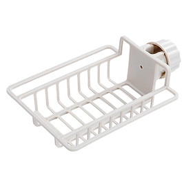 Multipurpose Sink Storage Rack Dish Cloth Hanger Drain Basket for Counter Kitchen Sink