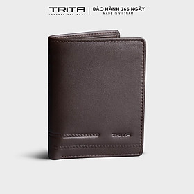 Ví nam da bò Trita ( Thời trang nam dáng đứng da bò cao cấp - Ví da RVN18 )