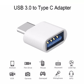 Mua Đầu Chuyển OTG USB Type C Sang USB tốc độ 3.0 Kết nối chuột bàn phím  tay cầm ... + tặng kèm que chọc sim