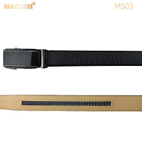 Thắt lưng nam da thật cao cấp nhãn hiệu Macsim MS03