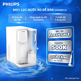 [Hàng Chính Hãng] Máy Lọc Nước RO Để Bàn NÓNG-LẠNH Philips ADD6912 - Trải Nghiệm Công Nghệ Lọc RO thế hệ mới Aquaporin Inside®