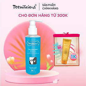 Sữa Tắm Gội Toàn Thân Teenilicious Hair & Body Wash With Buriti Oil & Tea Tree Oil Sáng Mịn Da 200ml