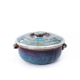 Mua Âu Cơm Men Hồng Tuyết D20 x 9cm - Thố Cơm Men Hồng Tuyết - Âu Cơm Cao Cấp