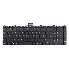 Black French Layout Keyboard For Toshiba Satellite Pro C850