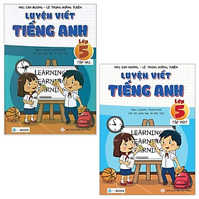 Hình ảnh Combo Luyện Viết Tiếng Anh - Lớp 5 (Tập 1 Và 2) - Theo Chương Trình Mới Của Bộ Giáo Dục Và Đào Tạo (Bộ 2 Tập)