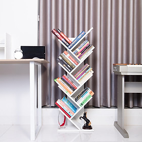 Mua Kệ  Giá Sách Đa Nắng Gỗ Cao Cấp Lắp Ghép Thông Minh Trang Trí Đa Tầng Hình Cây Thông Nội Thất ZAPI