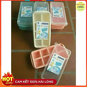 Mua Khay đá  khay trữ đông đồ ăn dặm có lắp đậy cỡ lớn