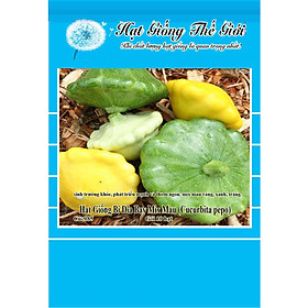 9h Hạt Giống Bí Dĩa Bay - Mix Nhiều Màu (Cucurbita pepo)