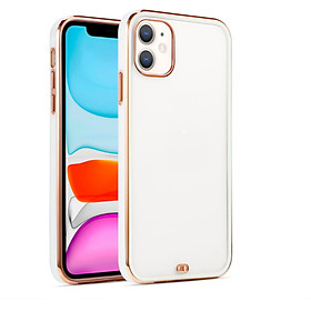 Ốp dẻo mạ viền vuông mạ crom gold cho iphone 11/ 11pro/ 11 promax/ iPhone 12/ 12 pro/ 12 promax