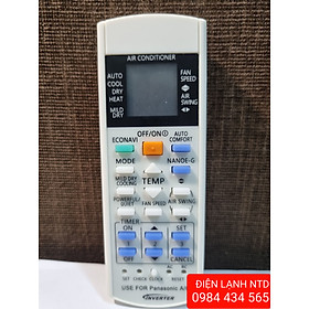 Hình ảnh điều khiển điều hoà dành cho panasonic/ remote máy lạnh panasonic/ điều hoà/ điều khiển điều hoà panasonic/ remote panasonic/ remote panasonic 2 chiều inverter