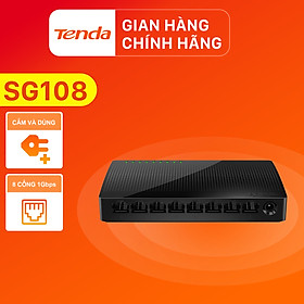 Bộ chia mạng Switch Tenda SG108 8 cổng Ethernet 1000Mbps - Hàng Chính Hãng