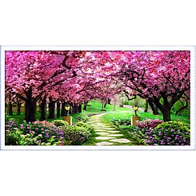 Mua TRANH THÊU CHỮ THẬP 3D KHU VƯỜN TÌNH YÊU 164x77CM
