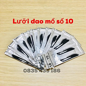 Mua Lưỡi dao mổ số 10 mũi bầu (10 lưỡi)