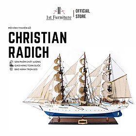 Mua Mô hình Thuyền Cổ CHRISTIAN RADICH cao cấp  mô hình thuyền gỗ tự nhiên sang trọng lắp ráp sẵn 1st FURNITURE