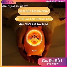 Máy sưởi ấm tay mini hình thú ngộ nghĩnh - 60 độ C có đèn led kiêm sạc dự phòng 10000mA - Hàng hót 2022