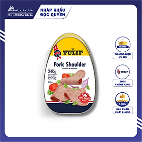 Thịt Heo Hộp Ham Vai Heo Tulip 340g - Nhập Khẩu Đan Mạch | Tulip Pork Shoulder 340g - Date mới - Hàng Séc Nhẹ