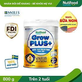 Sữa bột Nutifood GrowPLUS+ Sữa Non 2+ Lon 800g