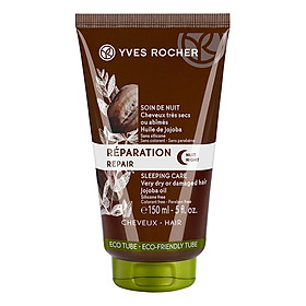 Mặt Nạ Ngủ Phục Hồi Sức Sống Cho Tóc Khô Và Hư Tổn Yves Rocher Repair Sleeping Care Very Dry Or Damaged Hair 150ml