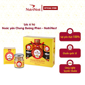 Lốc 6 Hũ Yến Chưng Đường Phèn Nguyên Chất NutriNest Bồi Bổ Sức Khỏe 42g
