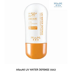 Kem Chống Nắng MizuMi UV Water Defense 100% Non-Chemical Sunscreen Không Thấm Nước SPF50+ PA++++ 30g