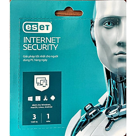 Phần Mềm Diệt Virut Eset Internet Security 3 User 1 Year