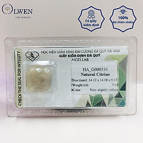 Hình ảnh Viên đá thạch anh vàng ( citrine ) thiên nhiên  HA_G000510