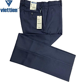 Viettien - Quần tây nam dài Màu Xám xanh 1S4195 không ly phom Regular fit, 1S4194 có ly phom Regular - 4194 có ly