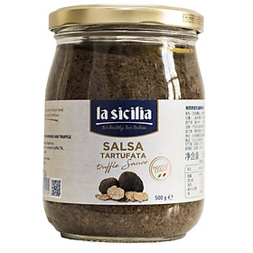 Sốt nấm cục Truffle Sauce La Sicilia Italia hũ 500g