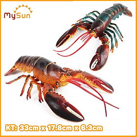 Bộ đồ chơi mô hình sinh vật cua biển, cá mập megalodon, cá voi xanh sát thủ