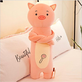 Gối Ôm Hình Thú Cưng Dài 70cm Siêu Mềm Cho Em Bé - HEO