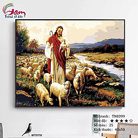 Mua Tranh sơn dầu tự tô màu số hoá Chúa Giêsu - Mã TN0399