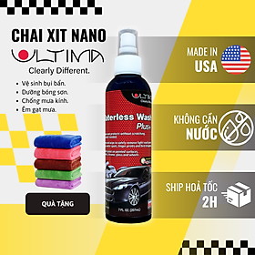 Chai xịt nano dẻo Ultima - Dung tích 200ml đến 650ml - Vệ sinh chống bám nước, phủ bóng cho ô tô