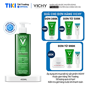 Sữa rửa mặt dạng gel Vichy Normaderm Phytosolution Intensive Purifying Gel 400ml