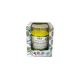 COMBO 3 LY NẾN THƠM TINH DẦU COCONUT - VANILA ĐẾN TỪ THƯƠNG HIỆU R2D, LÀM TỪ DẦU CỌ, DẦU DỪA, TINH DẦU, NGUYÊN LIỆU TỰ NHIÊN, LÀNH TÍNH.