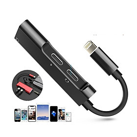 Bộ Điều Hợp Tai Nghe FH-D03 3 Trong 1 Nối Lightning Kép Sang 3.5mm Cho iPhone 8 X