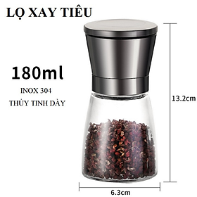 Dụng cụ xay tiêu INOX/Lọ xay tiêu đa năng hàng cao cấp ( Có Video Chỉ Dẫn)