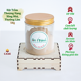 Bột Trầm Hương AN Nhiên Thượng Hạng, Bột Trầm Tự Nhiên, Xông Nhà, Khử Mùi, Tẩy Uế, Thơm Phòng, Hộp 50 Grams BTH