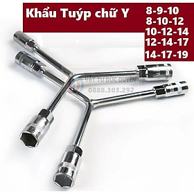 Khẩu tuýp chữ Y vặn Bulong 3 Đầu 9 10 12 14 17 19 mm