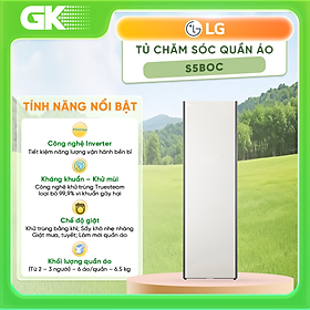 S5BOC - Tủ chăm sóc quần áo thông minh LG S5BOC - Hàng chính hãng (chỉ giao HCM)