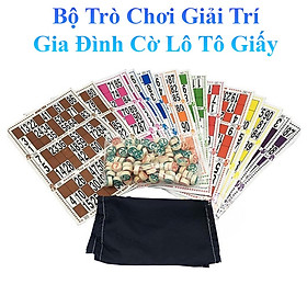 Bộ Trò Chơi Cờ Lô Tô Giấy