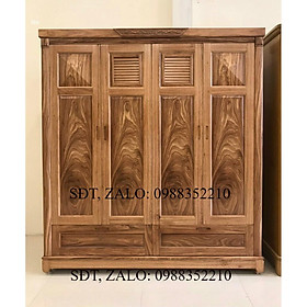 Tủ Quần áo 4 cánh Hương Xám