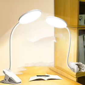 Đèn bàn LED đèn học kẹp bàn để bàn treo giá sách cảm ứng có 3 chế độ sáng bảo vệ mắt tiết kiệm điện chống ánh sáng xanh - Hàng chính hãng
