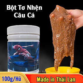 Bột Tơ Nhện Câu Cá Tạo Sự Kết Dính cho Mồi Vuốt - Bột tơ nhện câu vuốt câu tay, câu đài siêu nhạy - Thái lan