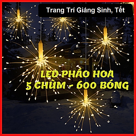 Mua Bộ 5 Dây Đèn Pháo Hoa Led 600 Bóng 2 tầng 3 tầng Hình  Trang Trí Sân Vườn  Giáng Sinh Độc Đáo