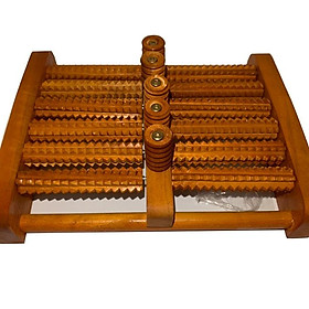 Bàn Lăn Chân Gỗ Massage 6 Hàng  31 X 24 X 10 Cm