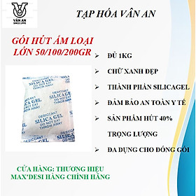 Mua 1kg túi chống ẩm loại lớn 50/100/200gr mỗi gói dùng cho công nghiệp hoặc bảo vệ máy ảnh  chống ẩm phòng ngủ phòng sách hàng chính hãng